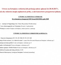 XIII MFP Lista utworów